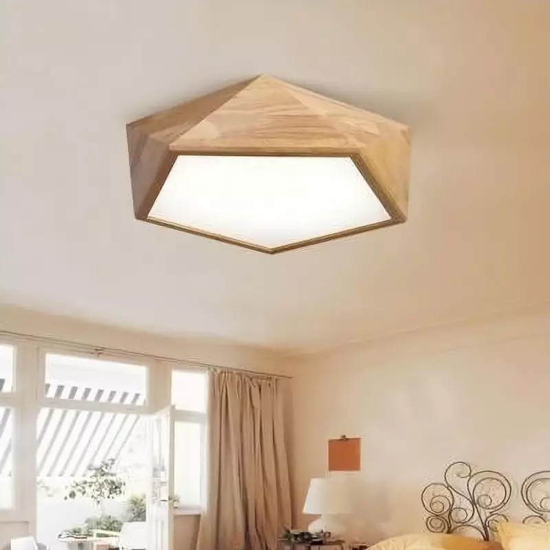 Forklaring ventilator Squeak LUCENT Octagon Jewel LED Ceiling Lamp in Wood | LED Ceiling Lights | Yigo  Lighting